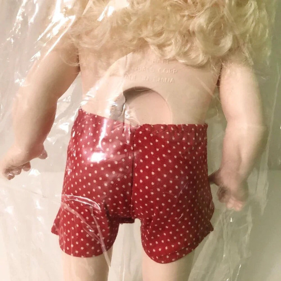 Vtg 1990 Fibre Craft Billie Peppers Porcelain Look Santa 14 Inch Plastic Doll - Picture 6 of 13